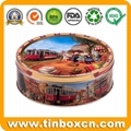 Custom empty vintage round can danish