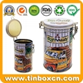 China Supplier Round Coffee Bean Airtight Tin Can With Mechanism Closure System