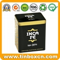 China Supplier Custom Airtight Coffee Bean Metal Box Tin Container