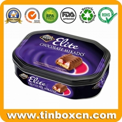Factory Chocolate Cocoa Powder Tin Container For Food Packaging Box Manufacturer