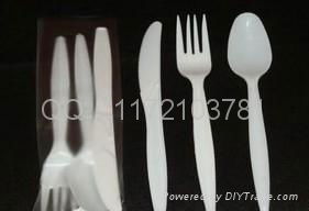 塑料刀叉勺一次性餐具 5