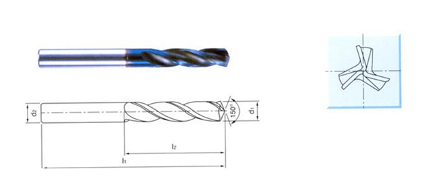 硬质合金三刃钻