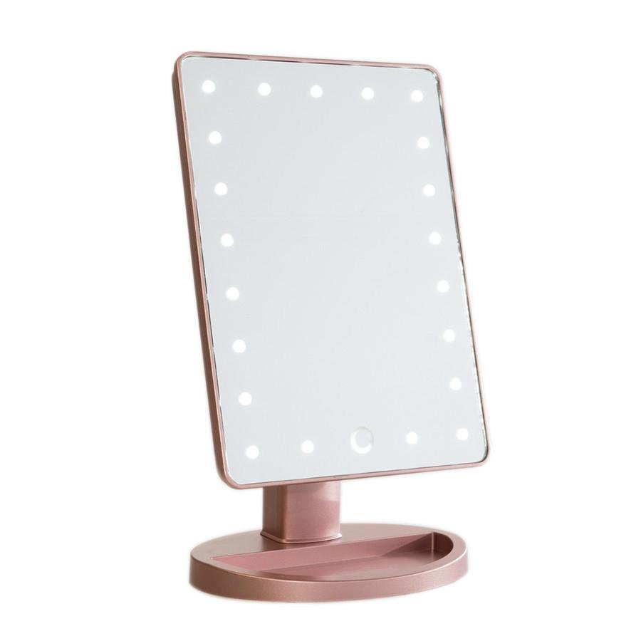 2017 16/21 LED Illuminated Touch Screen Make Up Tabletop Led Cosmetic  Mirror