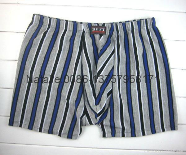 cheap stock men boxer stripe printed men underwear 3