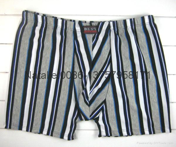 cheap stock men boxer stripe printed men underwear 4