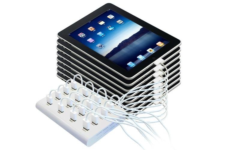 16 Port Charger and Sync HUB 5V 40A Power 16 Port Charger HUB for Ipad Carts 3