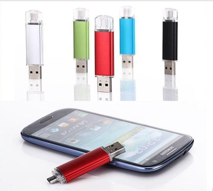 Smartphone USB Flash Drive OTG Dual Port Pen Drive Thumb Drive