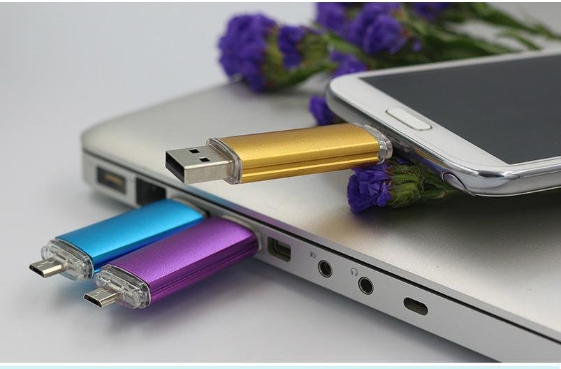 Smartphone USB Flash Drive OTG Dual Port Pen Drive Thumb Drive 5