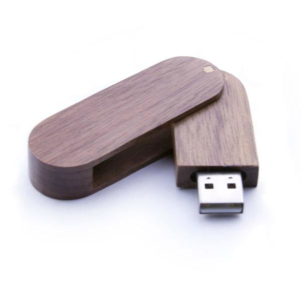 Wood 1GB USB Flash Drive Bulk Anza Light Drive Walnut USB Pen Drive 4