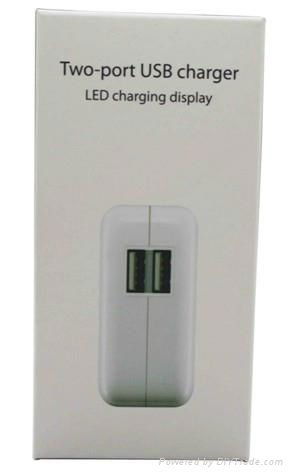 2Port Charger for iPhone iPad iPod 2