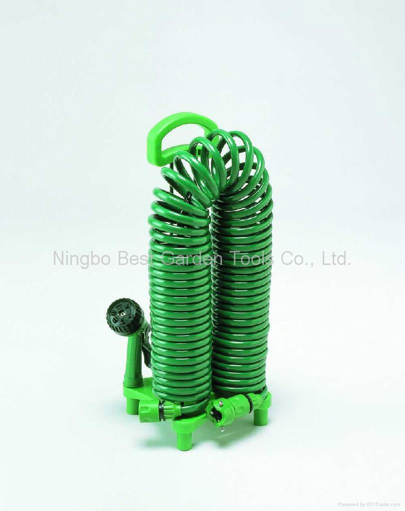 Coil Hose with Holder