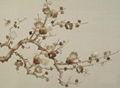 Embroidery silk wallpaper