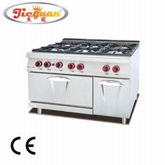 Gas Cooking Range (6 burners) with Oven in China