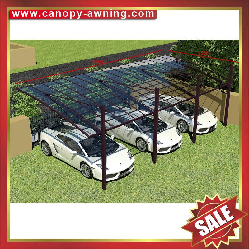 parking polycarbonate pc aluminum aluminum alloy carport car port shelter canopy 4