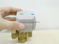 3-way L port or T port motorized ball valves