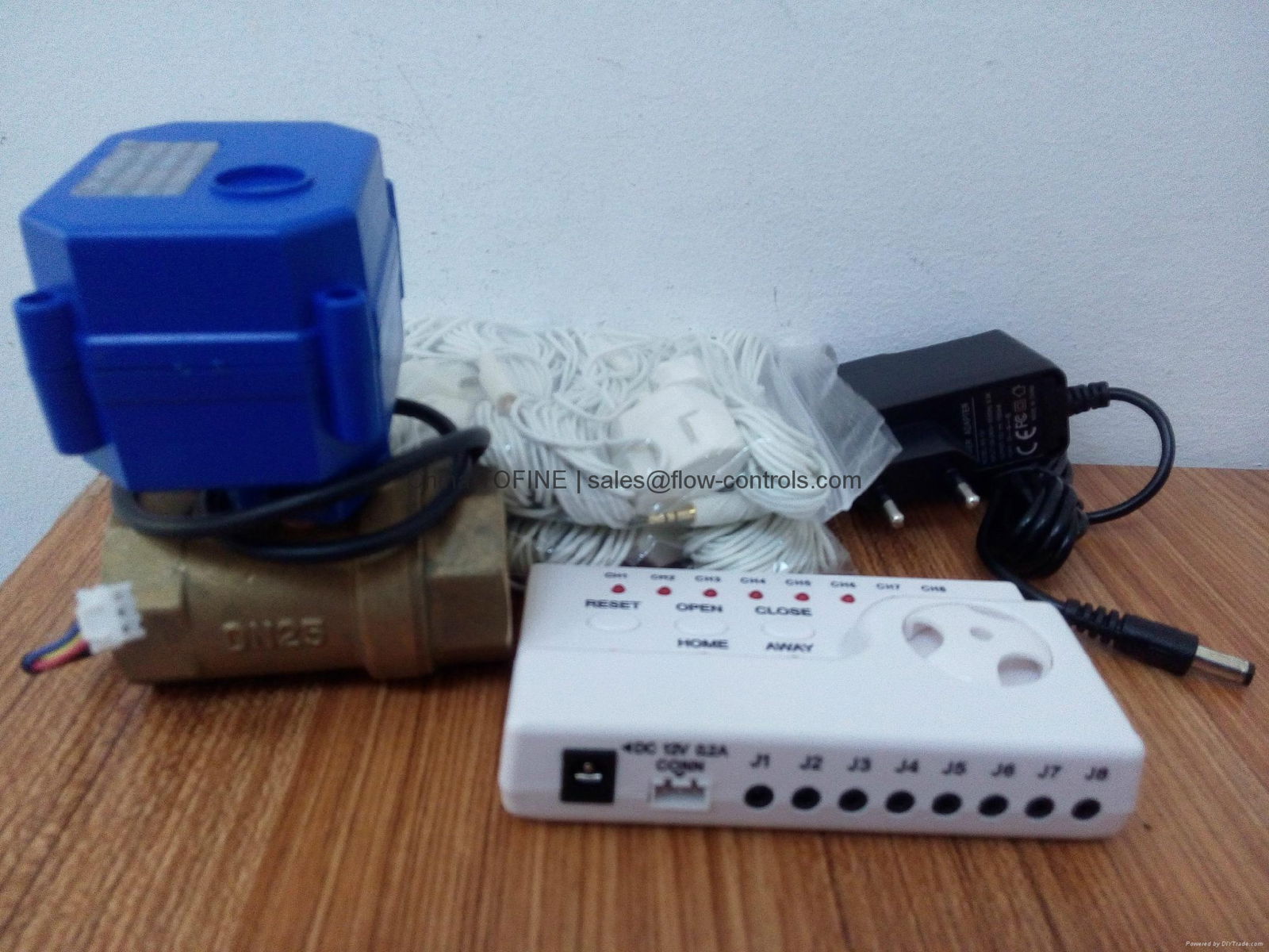 Water leak alarm & automatic shut off system 2