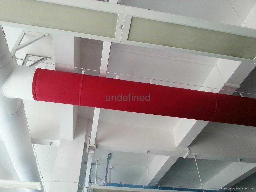 Air conditioning textile ducts 