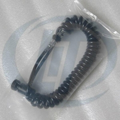 Paintball Coiled Remote Hose with slide check