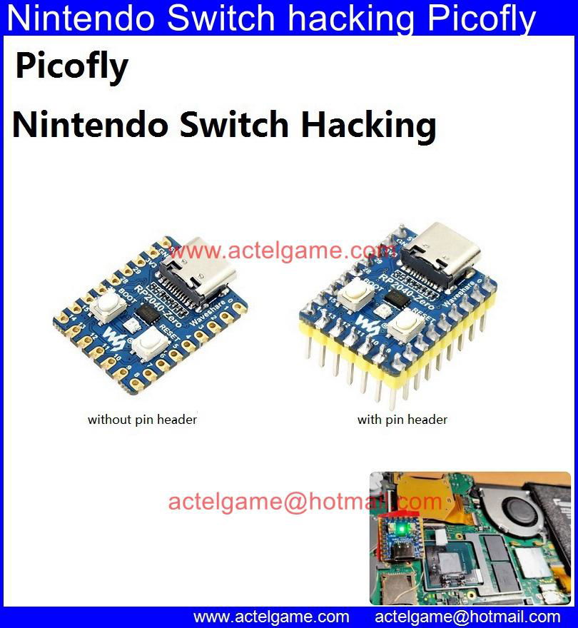 NS Switch Pico fly RP2040 zero HWFLY SX Core Lite OLED hack chip 2