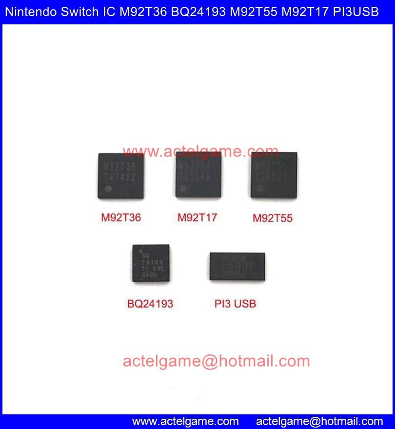 Nintendo Switch IC M92T36 M92T17 M92T55 M92T18 BQ24193 PI3USB30532Z repair parts 5