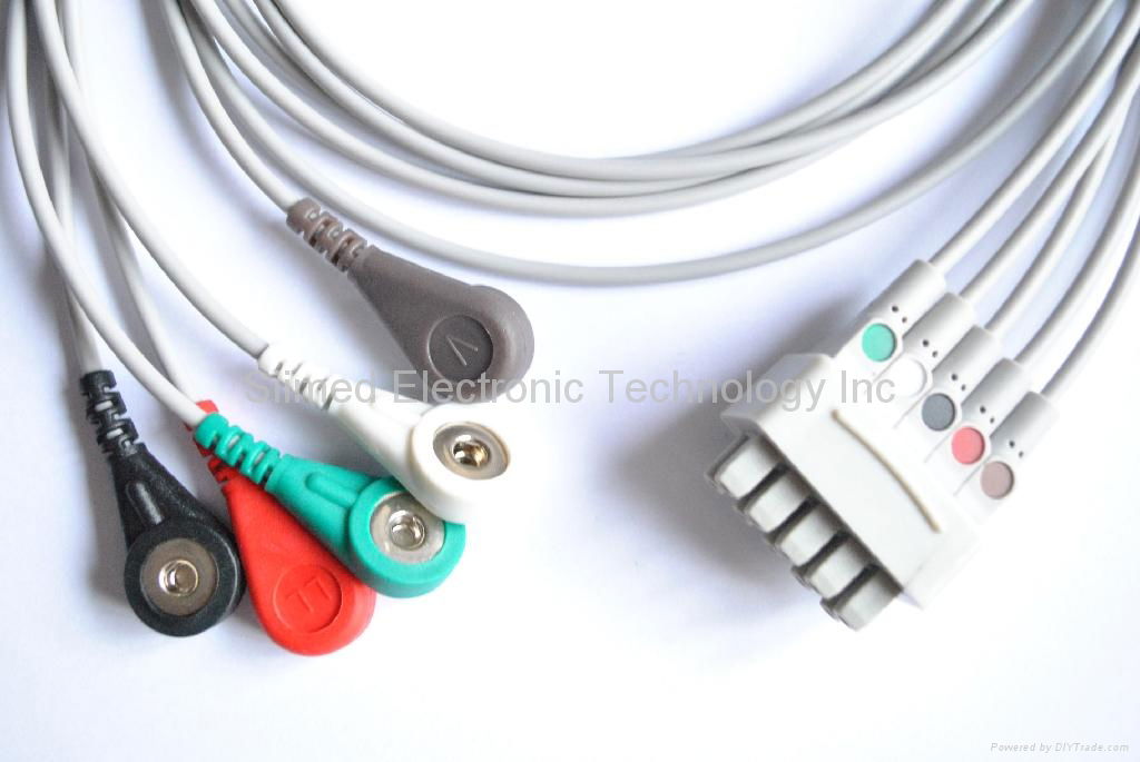 Macquette 3 & 5-lead  ECG cable & Lead Wire  3