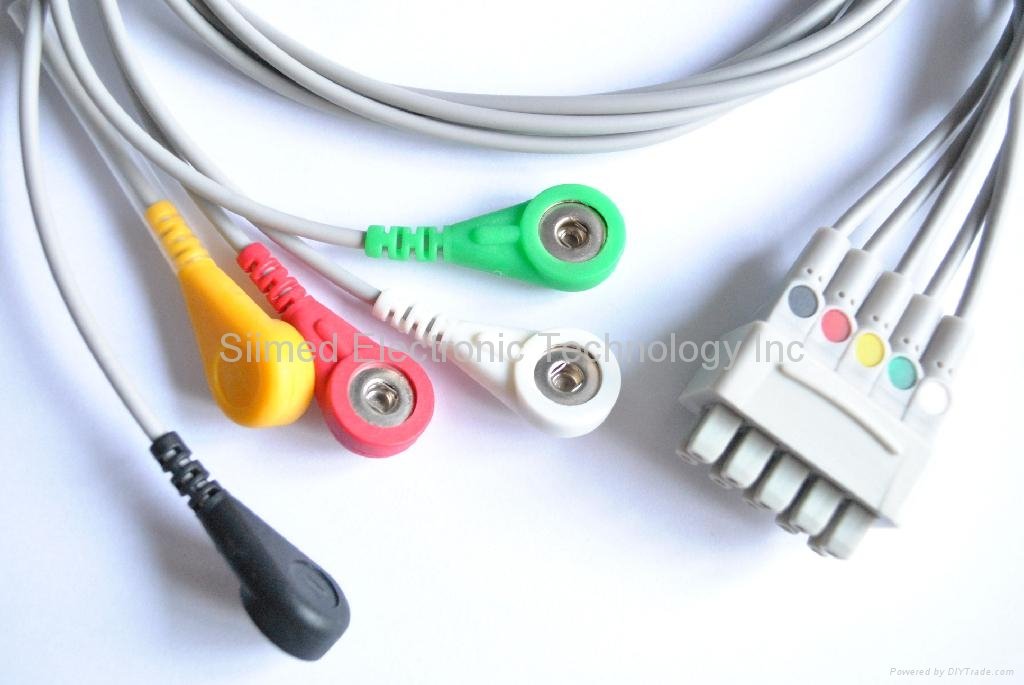 马奎3导和5导心电电缆和心电导连线 4