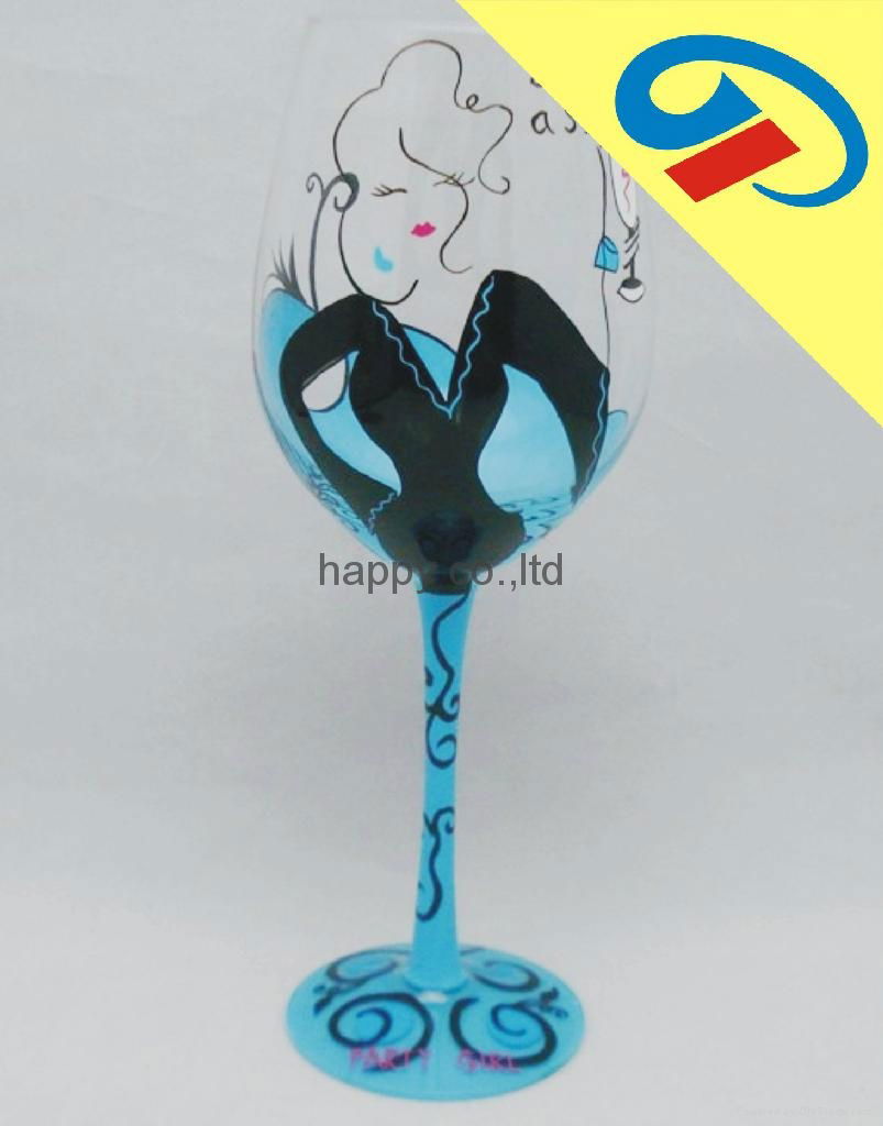 Handpaint Wine Glass 2