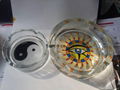 Printing round Glass Ashtray 5