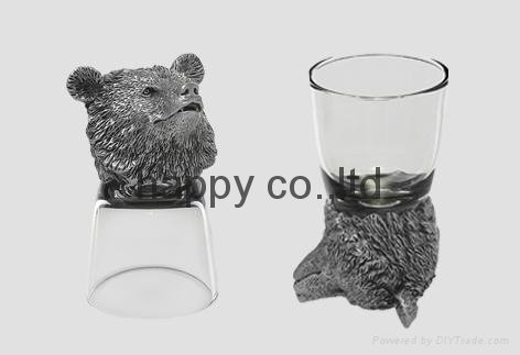 Resin  Animal Shot Glass 2