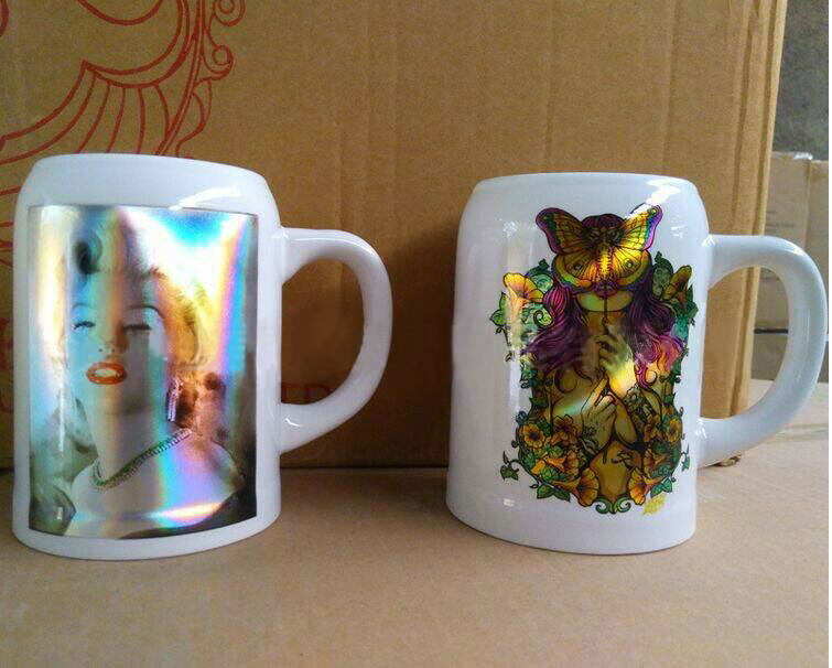 Laser Foil Printing Cermamic Mug