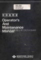 SUMITOMO SD-105 Operator's and maintenance manual