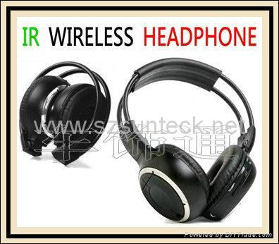  IR wireless earphone 2CH for headrest dvd/roof mount dvd player