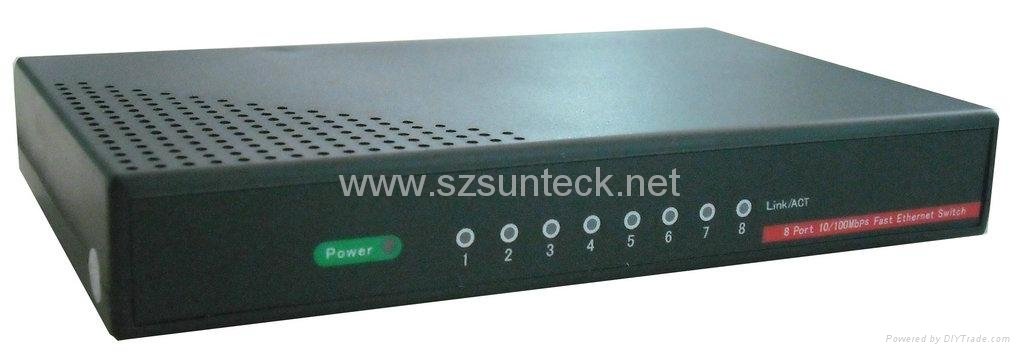 8 port 10/100Mbps Fast Ethernet Switch 