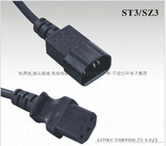 IEC60320品字尾插頭電源線