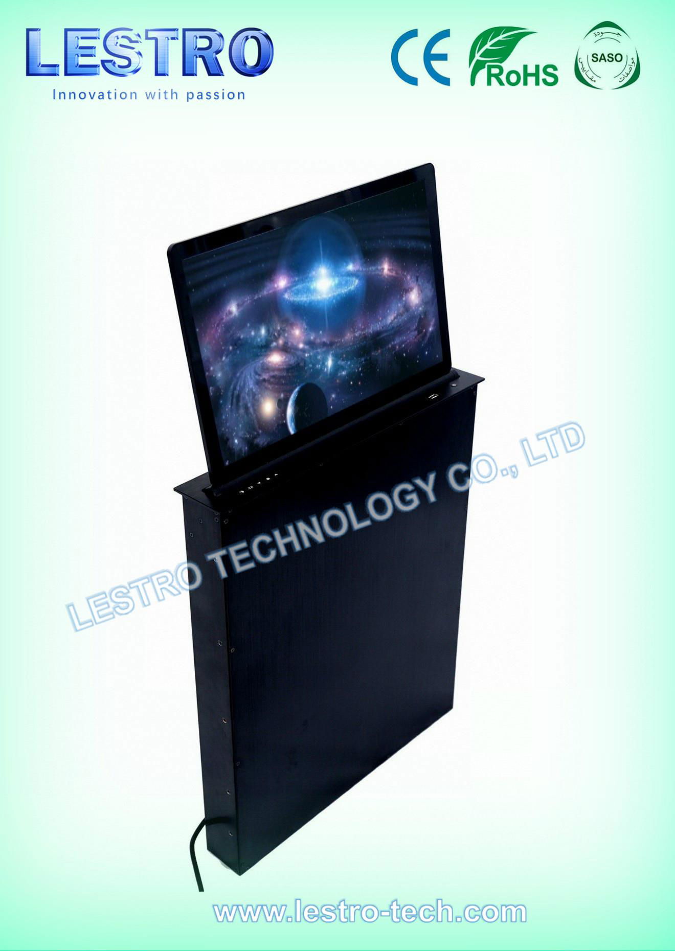 Ultra Slim LCD Monitor Lift, Smart Convertible Flat Panel Desk Solution 3