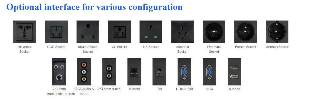 Electric Desktop Power Socket Table Outlets Desk sockets 3