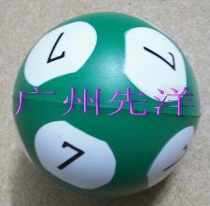 pu数字球压力球广告球 3