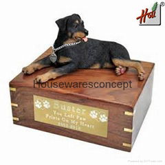 Custom wooden pet urn