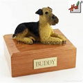Customized wood urn for pet dog