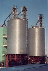 flat steel silo