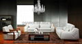 Quality Wooden Sofa Set Classic Leather Sofa Furniture Post-Modern Sofa