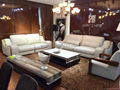 Quality Wooden Sofa Set Classic Leather Sofa Furniture Post-Modern Sofa 2