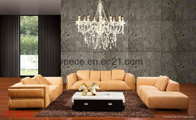 Classic Leather Sofa Furniture Villa Hotel Reception Sofa