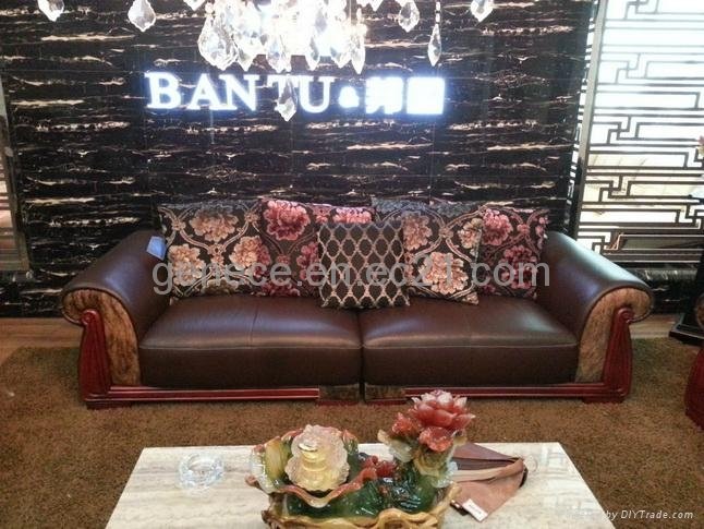 Classical Leather Sofa Couch China Furniture Factory