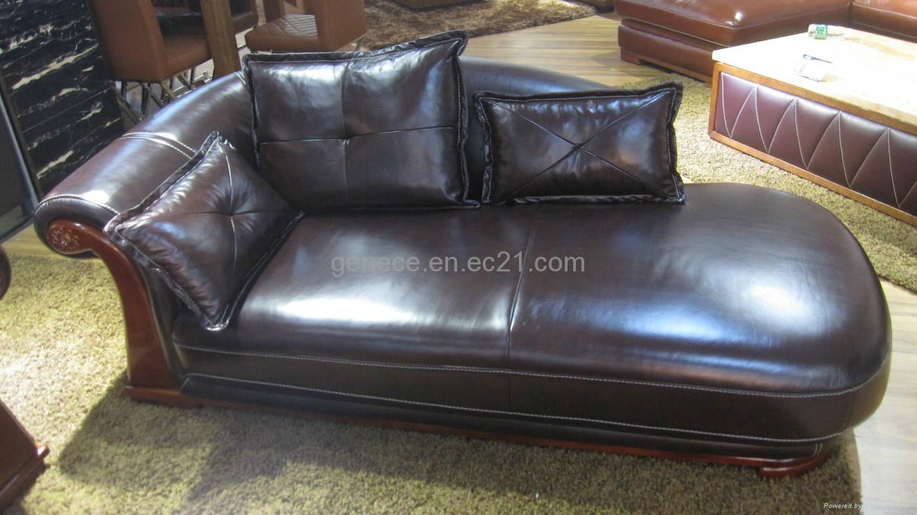 Classical Leather Sofa Chaise High Quality Hotel Reception Sofa 5