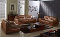 Popular Home Sofa Leather Receptional Sofa Set Wooden Furniture 1