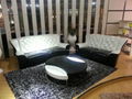 Modern Black And White Sofa Set Leather Sofa 1