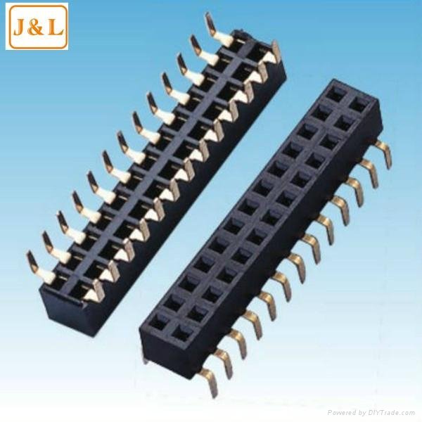 2.54mm 2*10P  Female header connector SMT connector  3