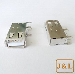 USB A Type female side contact Connector 