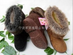 Children's slippers plush cotton-padded shoes